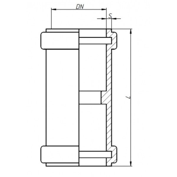 Муфта SKMM 58 двойная Ostendorf Skolan Safe PP-MD (332510)