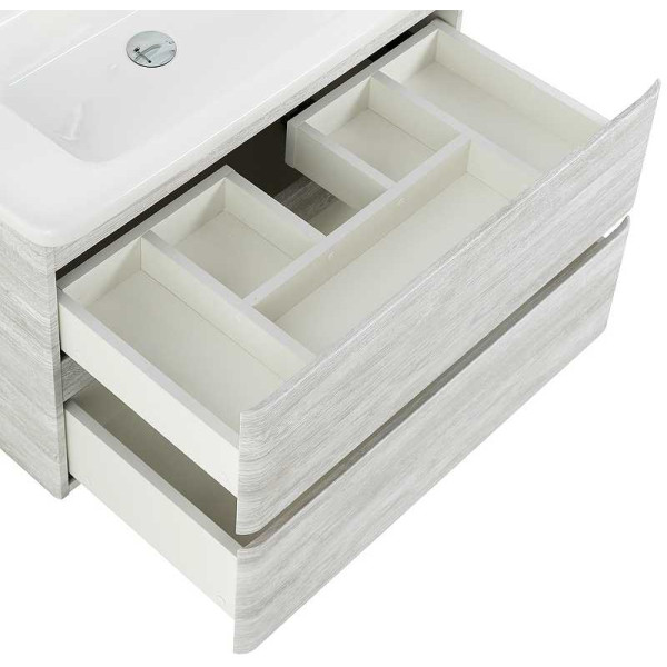 Тумба подвесная BelBagno Albano-CER 80 Rovere Vintage Bianco (ALBANO-CER-800-2C-SO-RVB)