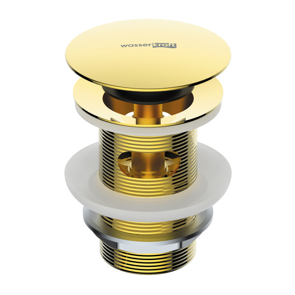 Донный клапан WasserKRAFT 6,8x92 стекло , профиль (A343) Донный клапан WasserKRAFT 6,8x92 стекло , профиль (A343)