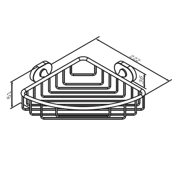 Корзина для душа AM.PM Sense L (A7434800)