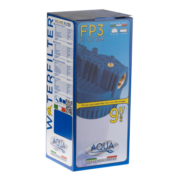 Фильтр колбовый Гейзер AQUA FP3 1/2" 10SL (прозрачный, для холодной воды) (50506)