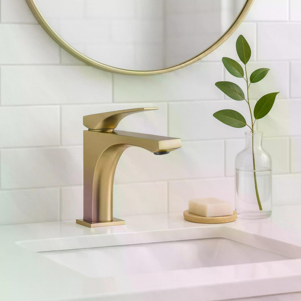 Смеситель для раковины Rea Joe золото матовое (REA-B8990) Смеситель для раковины Rea Joe золото матовое (REA-B8990)