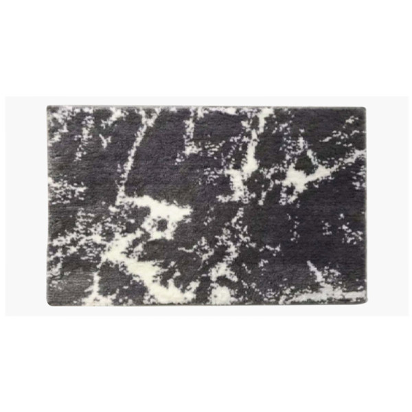 Коврик для ванной Melodia COMFORT микрофибра 60х90 чёрный мрамор (MK614)