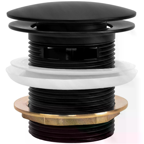 Донный клапан Rea черный матовый (REA-W2006) Донный клапан Rea черный матовый (REA-W2006)