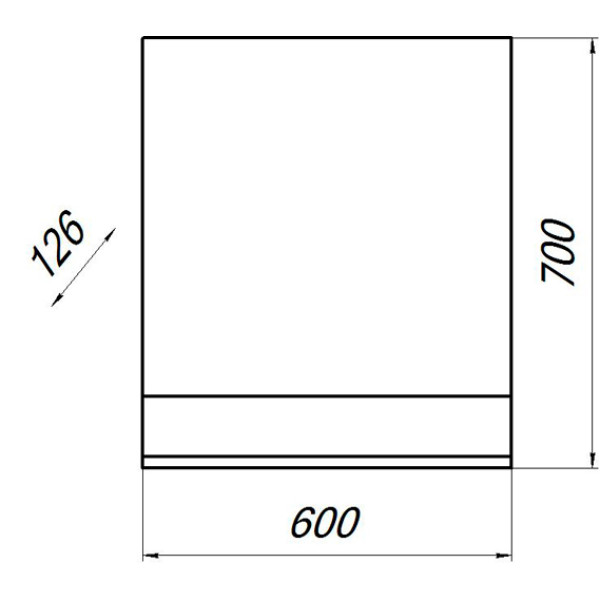 Зеркало Melodia Модерн 60 60x70 дуб Бардолино (MFR79621SO)