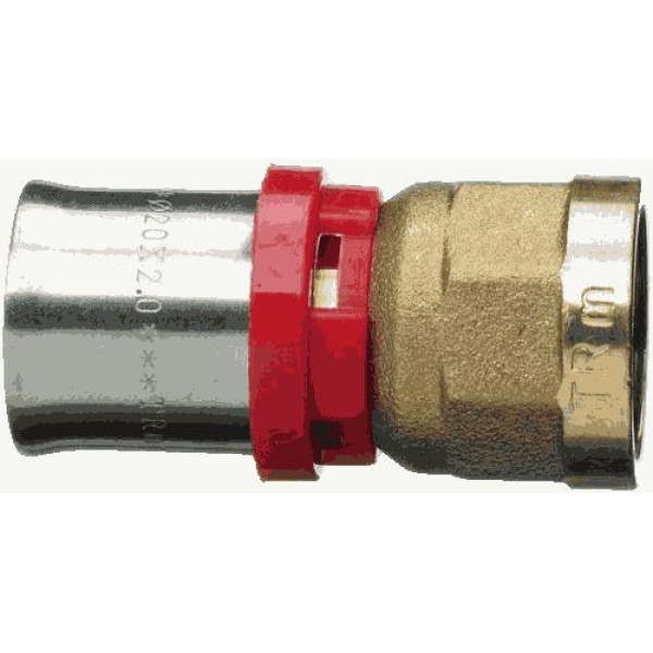 Соединение прямое 20*1/2"В TeRma (пресс, латунь) (02011)