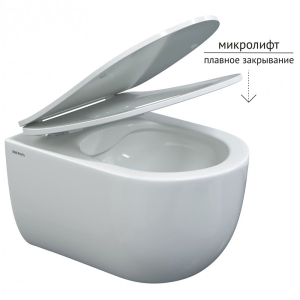 Комплект инсталляция с унитазом Berges Novum525 c с кнопкой D5 черная Soft Touch, унитаз VENTAS Rimless, сиденье Ventas Slim SO (043238)