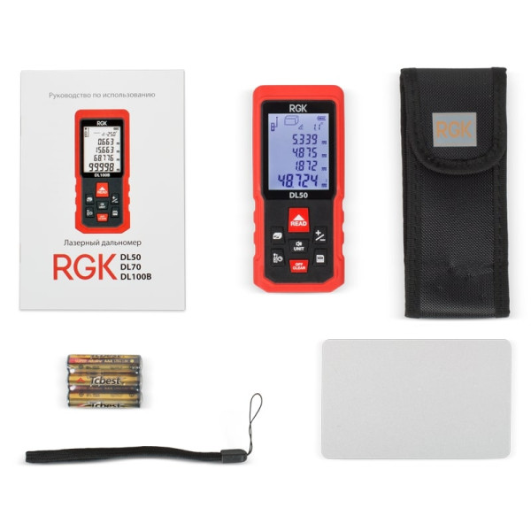 Дальномер лазерный RGK DL50 (4610011873904) Дальномер лазерный RGK DL50 (4610011873904)