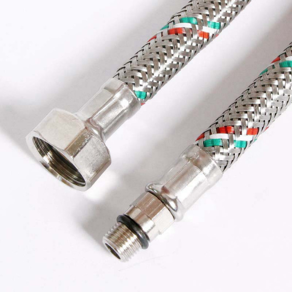 Подводка гибкая для смесителя Uni-Fitt 800 мм 1/2"*М10х1 DN 8 оплётка из нерж. стали (502S2808)
