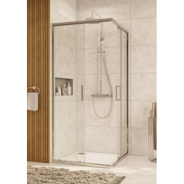 Душевой уголок Roca Leon 90x90x195 стекло прозрачное, профиль хром (Z.RU93.0.766.5) Душевой уголок Roca Leon 90x90x195 стекло прозрачное, профиль хром (Z.RU93.0.766.5)