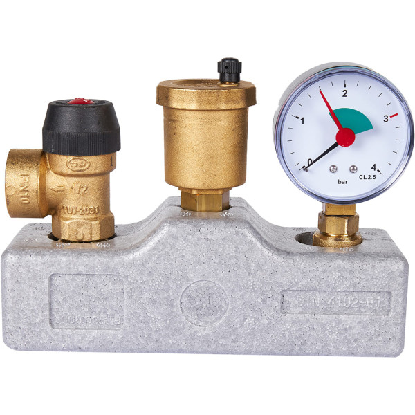 Группа безопасности котла 1" до 50 кВт Stout (в теплоизоляции) SVS-0040-055032 Группа безопасности котла 1" до 50 кВт Stout (в теплоизоляции) SVS-0040-055032
