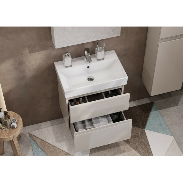 Тумба подвесная Roca Oleta 56,4x37,4x54,8 капучино (857639515)