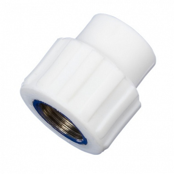 Переход PP-RC 25x1/2"В MeerPlast металл, белый (00000003737)
