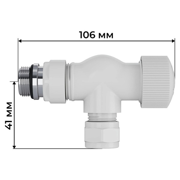 Комплект термостатический осевой 1/2"х15 мм Royal Thermo Design Pro М30х1,5 (Белый) (RATVXO11215WH) Комплект термостатический осевой 1/2"х15 мм Royal Thermo Design Pro М30х1,5 (Белый) (RATVXO11215WH)
