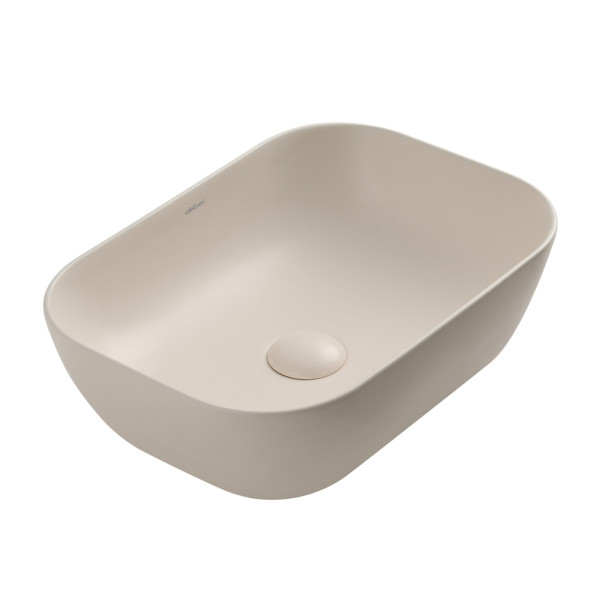 Раковина накладная Rechteck (светло бежевый матовый)