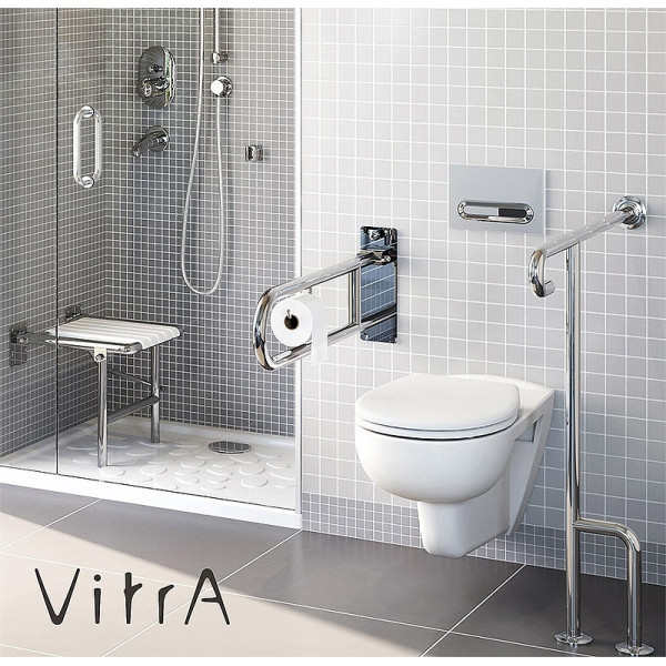 Унитаз подвесной Vitra Conforma безободковый, с сиденьем для людей с ограниченными возможностями (5810B003-6234) Унитаз подвесной Vitra Conforma безободковый, с сиденьем для людей с ограниченными возможностями (5810B003-6234)