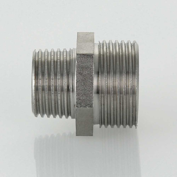 Ниппель переходной Valtec 1/2"*3/4" (нерж.ст.) (VTi.580.I.0504)