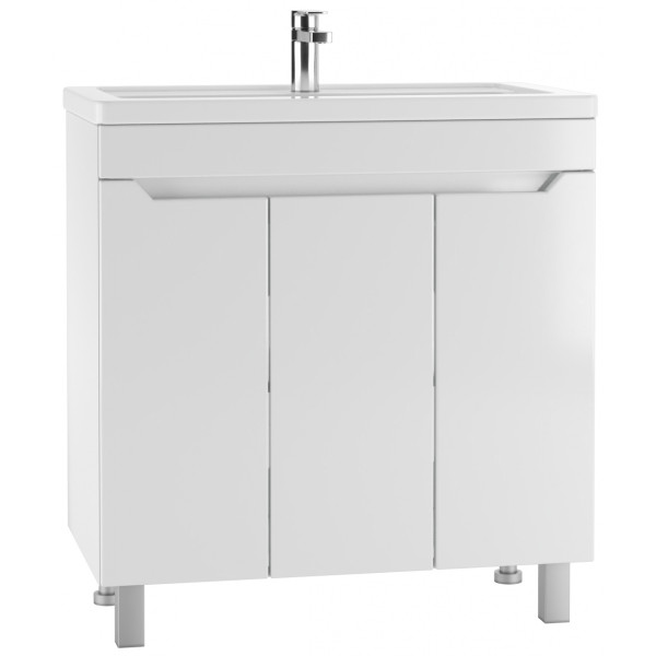 Тумба под умывальник Maria 80 Мечта без ящика Айсберг Домино (DM2325T)