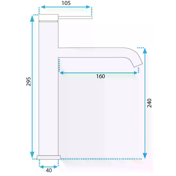 Смеситель для раковины Rea Clif черный матовый (REA-B5325) Смеситель для раковины Rea Clif черный матовый (REA-B5325)
