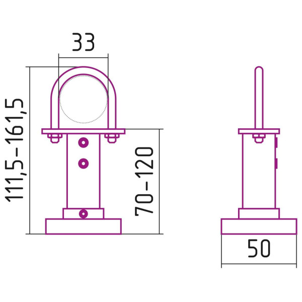 Кронштейн напольный Сунержа для ДР Эстет (00-1514-0032)