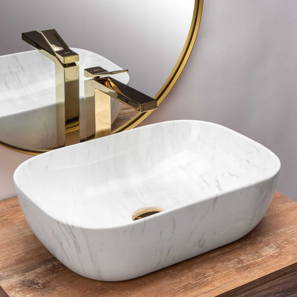 Смеситель для раковины REA Duet gold (REA-B4415) Смеситель для раковины REA Duet gold (REA-B4415)