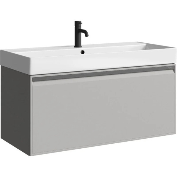 Тумба подвесная Aqwella Pure 992x444x443 серый (PUR0110ST)
