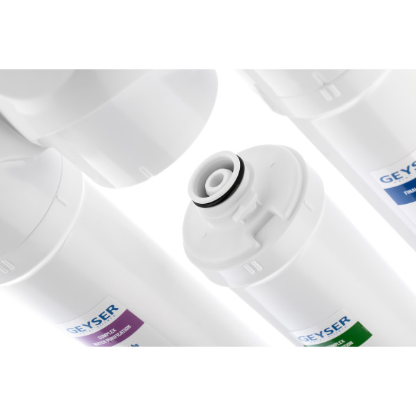 Фильтр под мойку Гейзер Смарт универсальный с краном (с быстросъемными модулями) (11048)