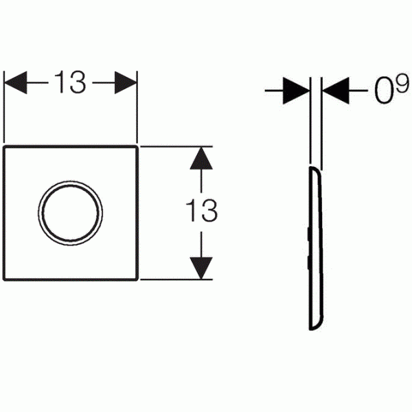 Привод смыва Geberit Sigma 01 (116.021.11.5)