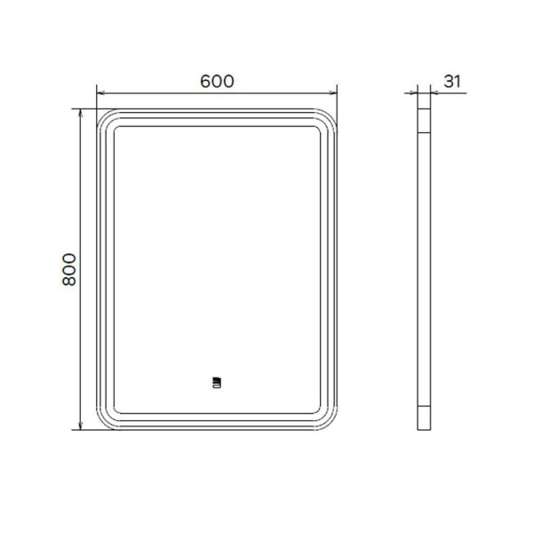 Шкаф подвесной Comforty Танжер 250x180x800 белый матовый (00-00017882) Шкаф подвесной Comforty Танжер 250x180x800 белый матовый (00-00017882)