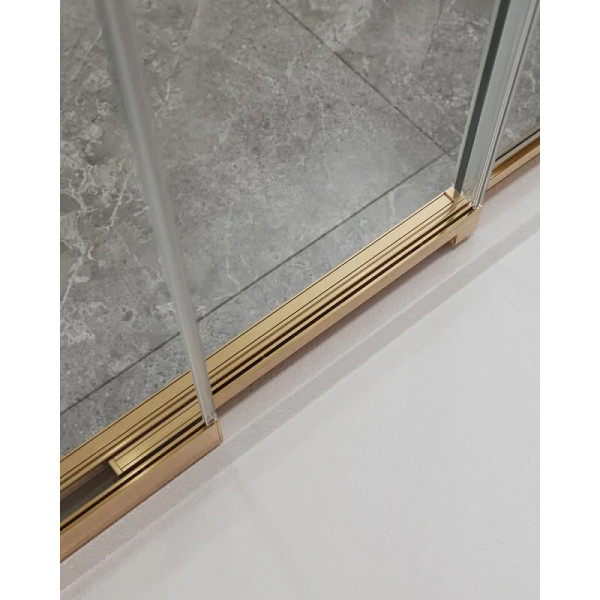 Душевая дверь Cezares Molveno 100x195 стекло прозрачное, профиль брашированное золото (MOLVENO-BF-3-100-C-BORO-IV) Душевая дверь Cezares Molveno 100x195 стекло прозрачное, профиль брашированное золото (MOLVENO-BF-3-100-C-BORO-IV)