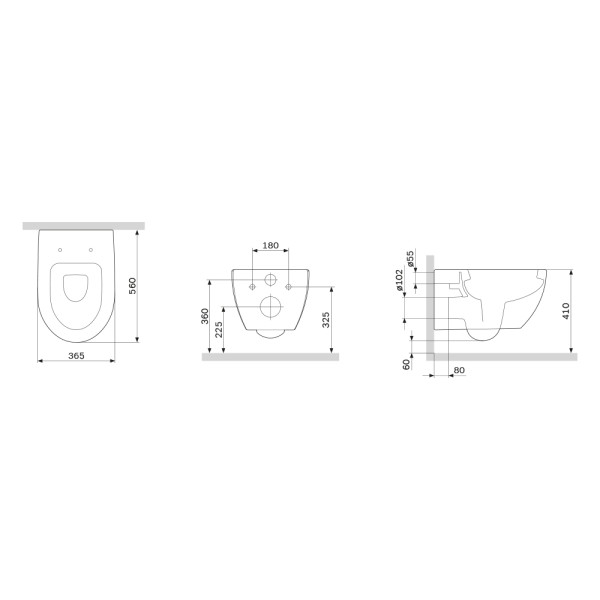 Унитаз подвесной AM.PM Awe с сиденьем микролифт (C111738SC) Унитаз подвесной AM.PM Awe с сиденьем микролифт (C111738SC)
