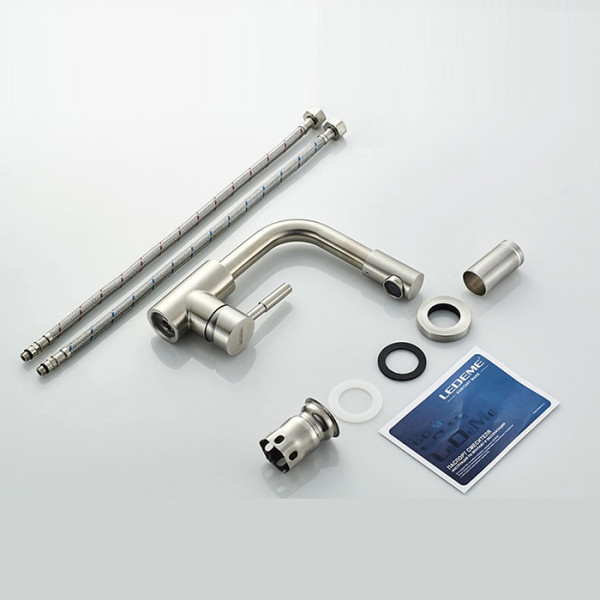 Смеситель для раковины Ledeme хром (L1098-4) Смеситель для раковины Ledeme хром (L1098-4)