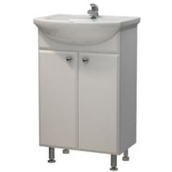 Тумба напольная Melodia Пион 50 (Уют 50) 48,5x80 белая (MFR79406WT)