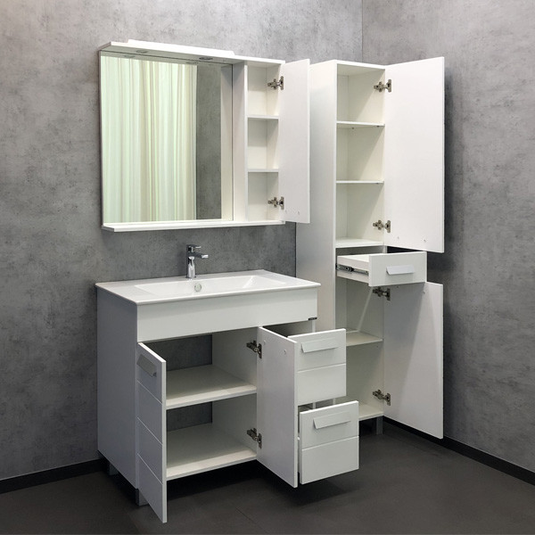 Пенал подвесной Comforty Модена М 900x790x155 белый матовый (00-00003269) Пенал подвесной Comforty Модена М 900x790x155 белый матовый (00-00003269)
