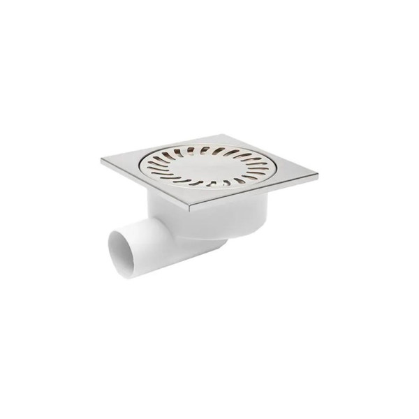 Трап MCH для пола с боковым сливом DN5O/95 решетка нерж. сталь 150х150 – нептун