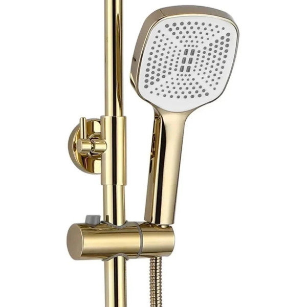 Душевая система с изливом Rea Storm Gold (REA-P9531)