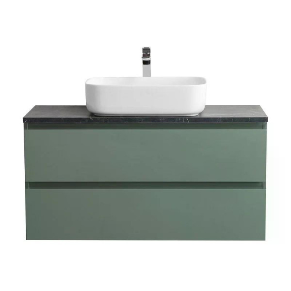 Тумба подвесная Cezares Kraft 1000x455x500 с фрезерованными ручками по всей длине фасада с двумя выкатными ящиками еловый матовый (KRAFT-1000-2C-SO-VO