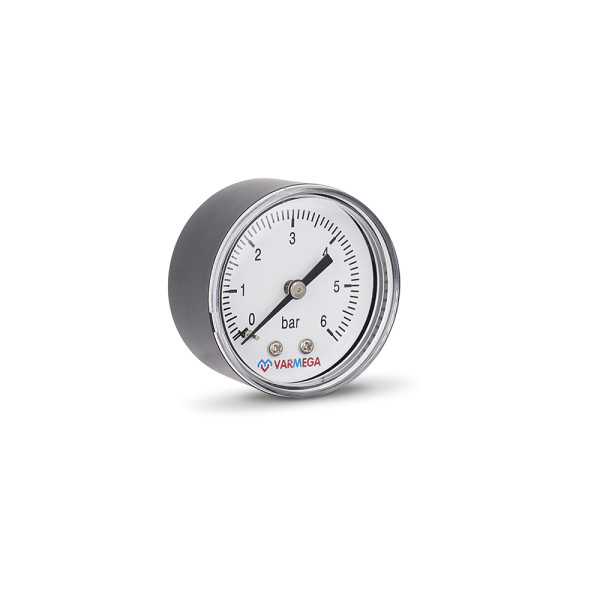 Манометр 1/4" 6 бар 50 мм Varmega (аксиальный) Varmega (VMMT08-500602) Манометр 1/4" 6 бар 50 мм Varmega (аксиальный) Varmega (VMMT08-500602)
