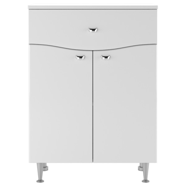 Комод 60 Волна с верхним ящиком В1 Айсберг Домино (DA1004K)