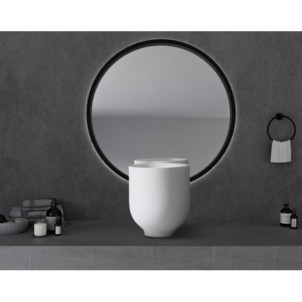 Раковина накладная Abber Stein 400x400 белый матовый (AS2618) Раковина накладная Abber Stein 400x400 белый матовый (AS2618)