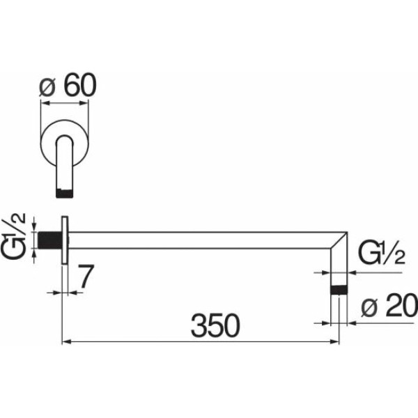 Держатель для душа Nobili настенный белый (AD138/44WM) Держатель для душа Nobili настенный белый (AD138/44WM)