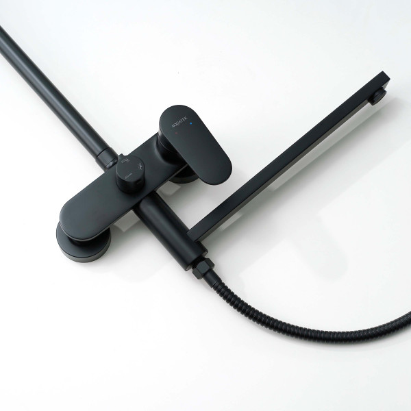 Душевая система Aquatek Ника черный матовый (AQ2840MB)