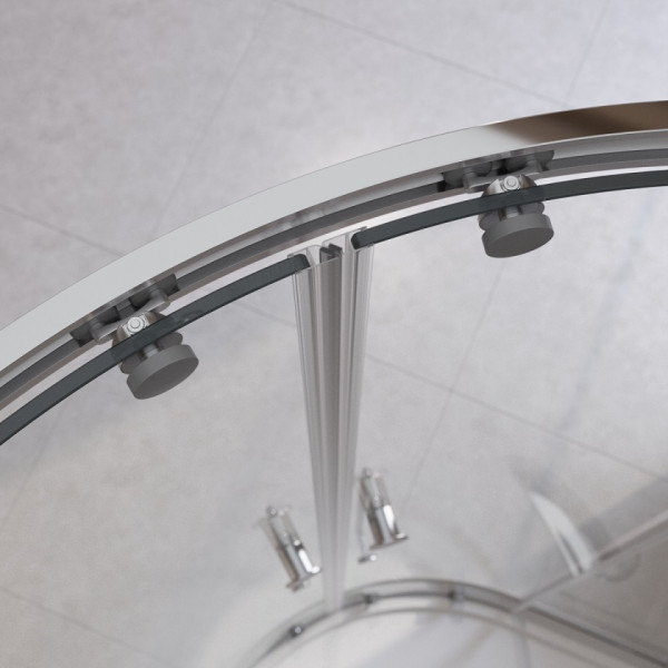 Душевой уголок Cezares Relax 304 90x90x200 стекло прозрачное, профиль хром (RELAX-304-R-2-90-C-CR)