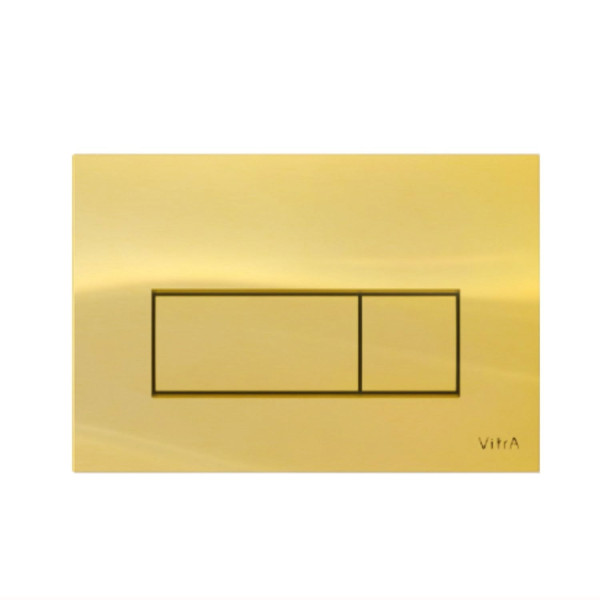 Клавиша смывная Vitra Root Square золото (740-2324) Клавиша смывная Vitra Root Square золото (740-2324)