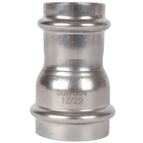 Муфта переходная 35х28 Rommer из нержавеющей стали (пресс) (RSS-0018-003528)