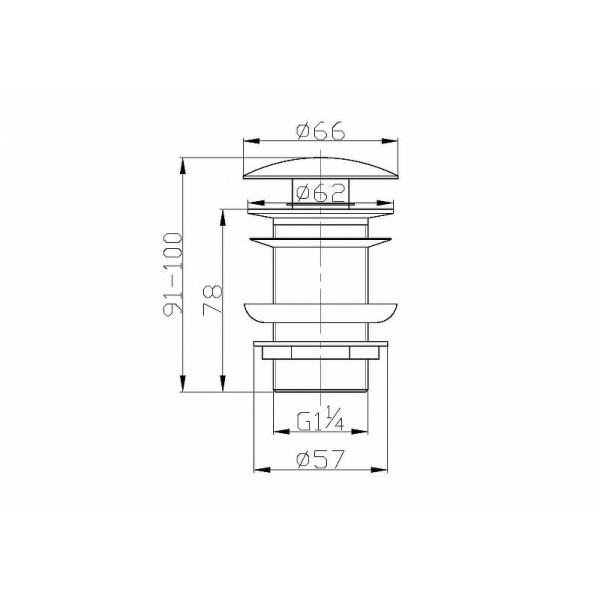 Донный клапан BelBagno (BB-SC-ORO)