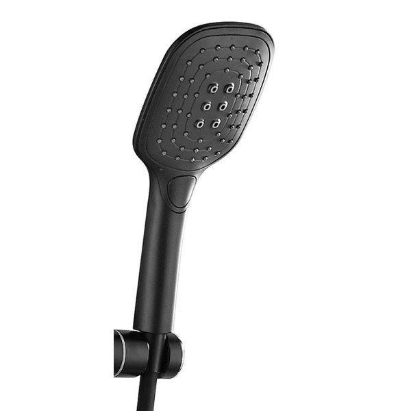 Душевая система Azario с поворотным изливом черная (AZ-801-2B)