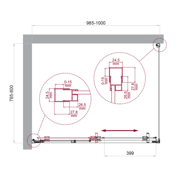 Душевой уголок BelBagno Luce 100x80x195 стекло прозрачное, профиль хром (LUCE-AH-1-100/80-C-Cr) Душевой уголок BelBagno Luce 100x80x195 стекло прозрачное, профиль хром (LUCE-AH-1-100/80-C-Cr)