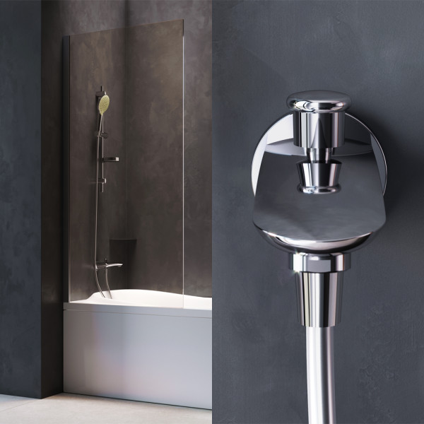 Излив на ванну AM.PM Like 175 мм с переключателем на душ, хром (F8070100)