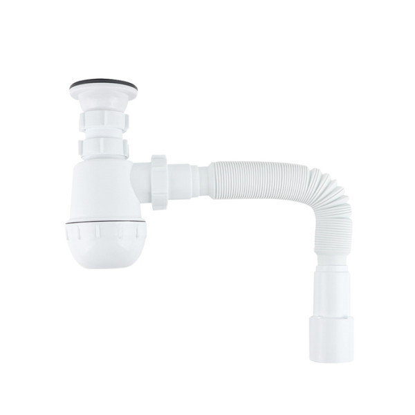 Сифон для раковины Iddis 1 1/2"x40 с выпуском и гофротрубой 40/50 (900AVG0010VD)